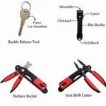 Types of Car Seat Unbuckle Tools