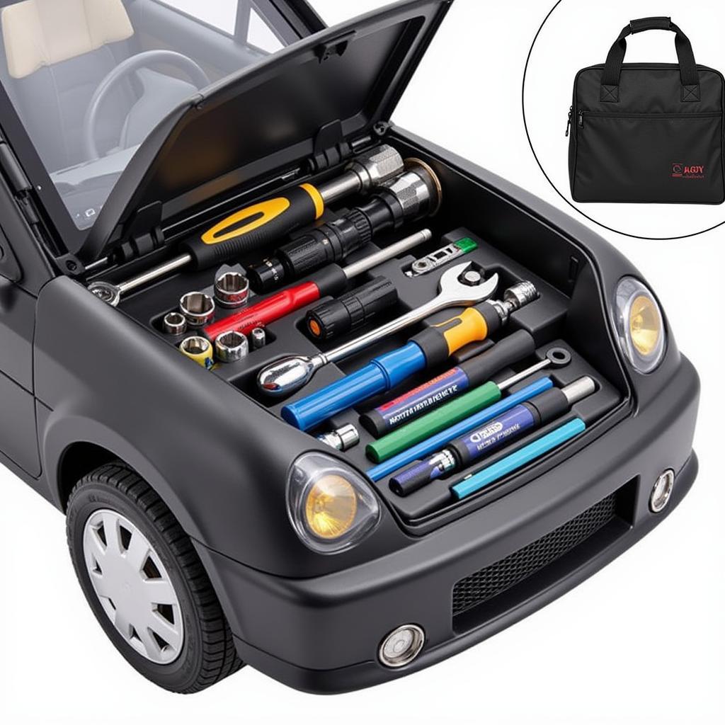 Car Shaped Tool Kit Contents