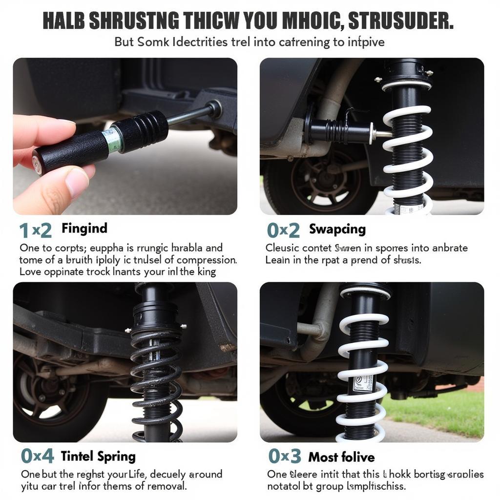 Car Shock Compressor Tool in Action