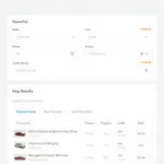 Modern Car Shopping Tool Interface