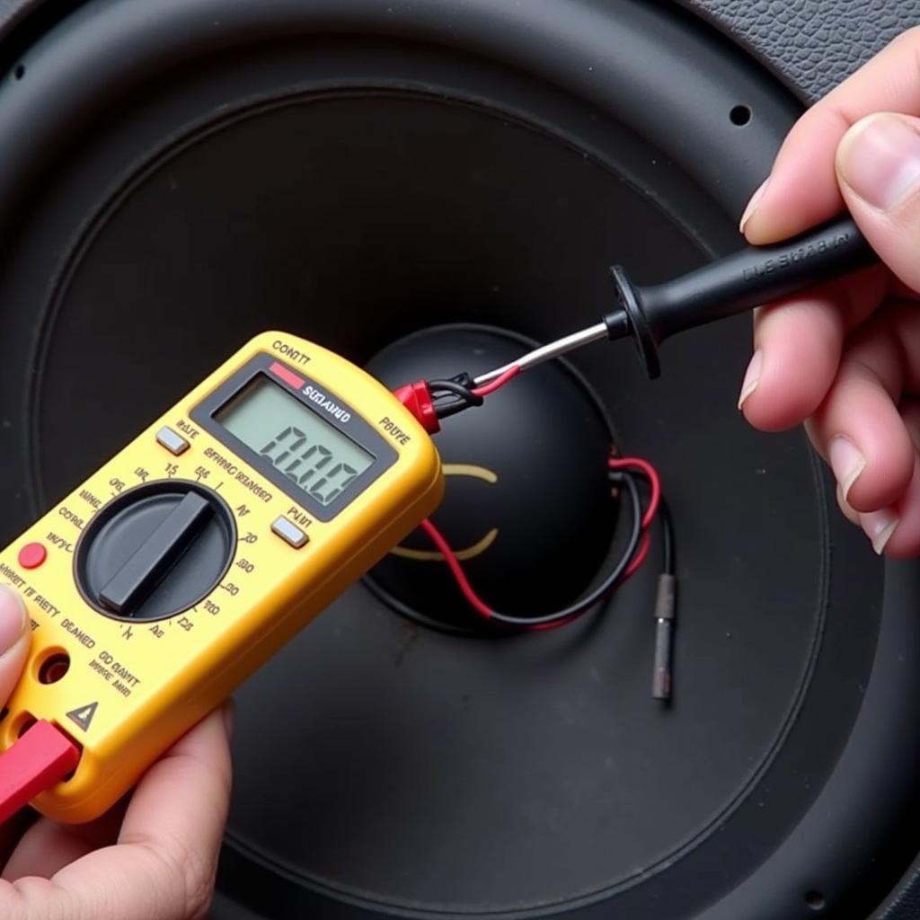 Using a multimeter to test car speaker wires