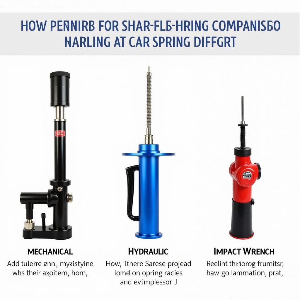 Different Types of Car Spring Compressors