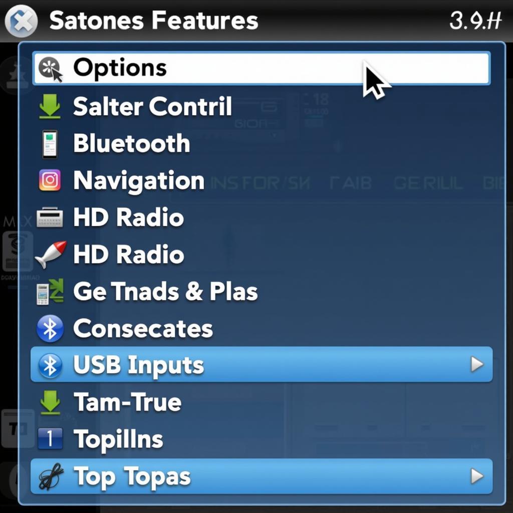 Car Stereo Features Selection Tool