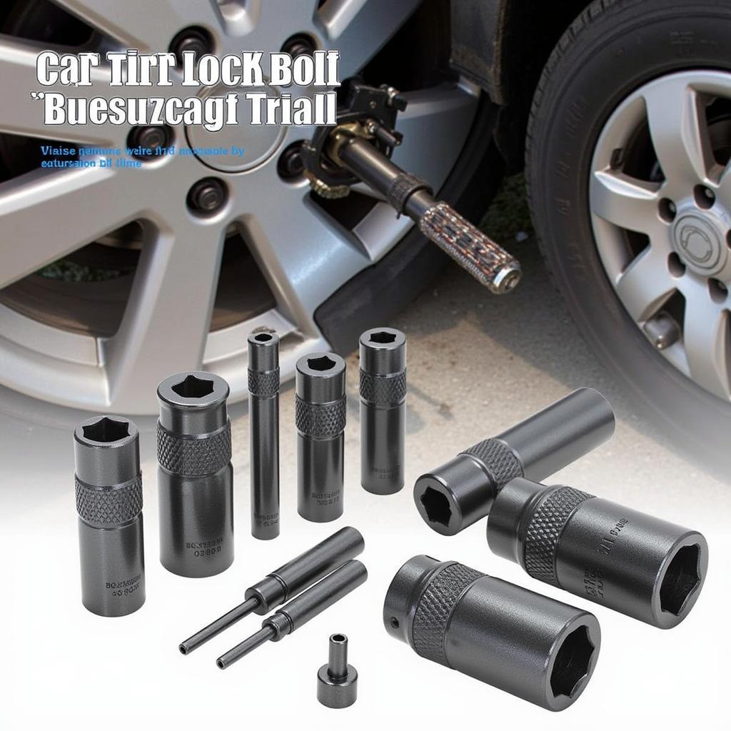 Car Tire Lock Bolt Removal Tools Set