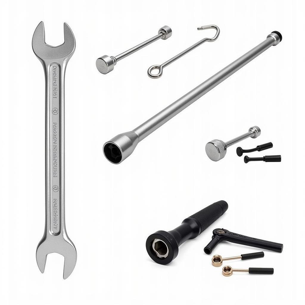 Car Tire Nut Tool Set with Various Sizes and Types