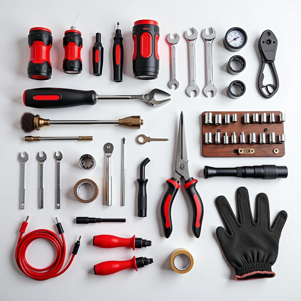 Essential tools for a car tool kit bag