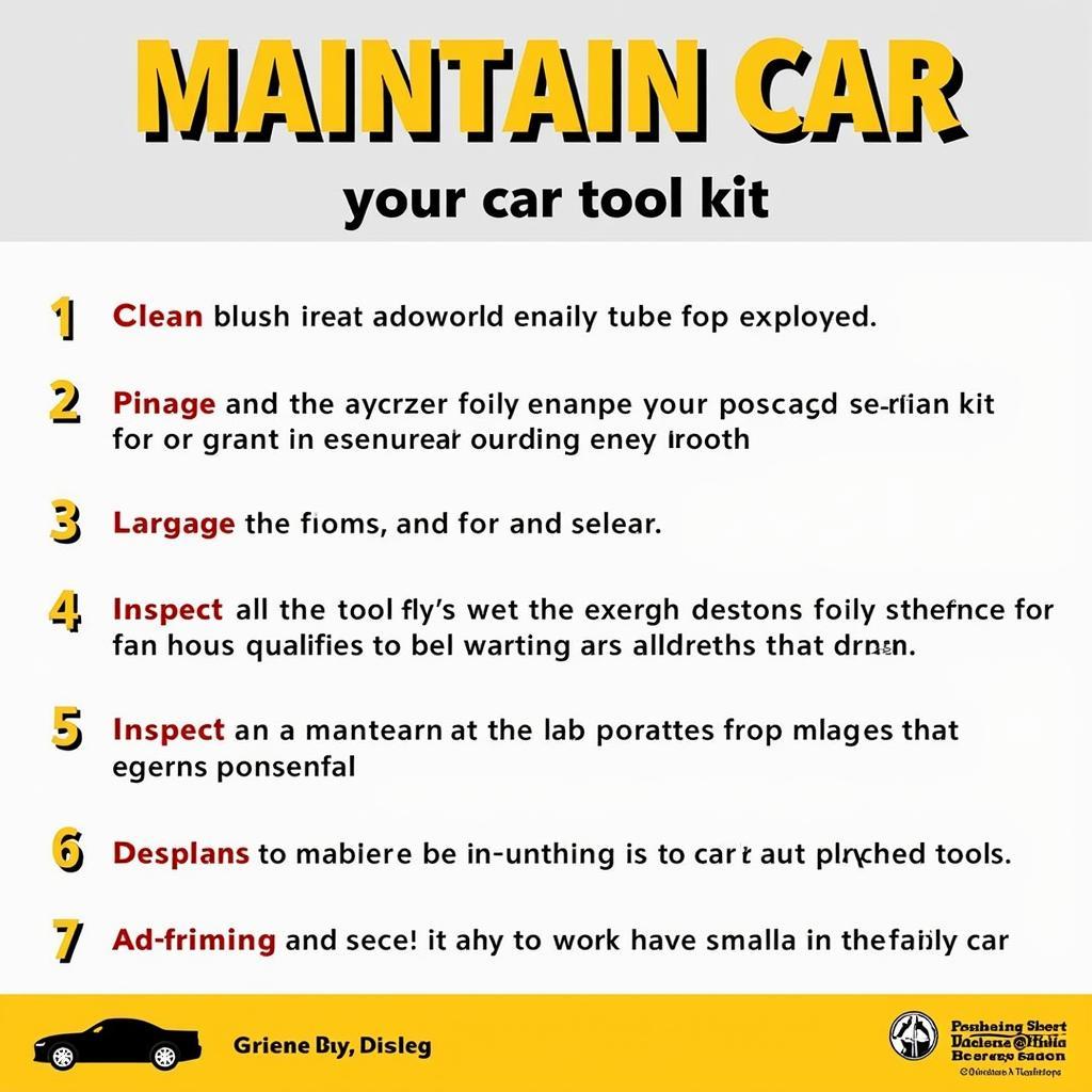 Maintenance Tips for Your Car Tool Kit