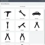 Car Tools Silhouette in Inventory Management