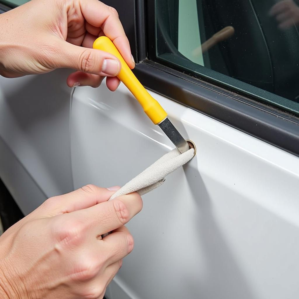 Using a Butter Knife as a Car Trim Removal Alternative