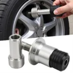 Car Tyre Valve Removal Tool in Action