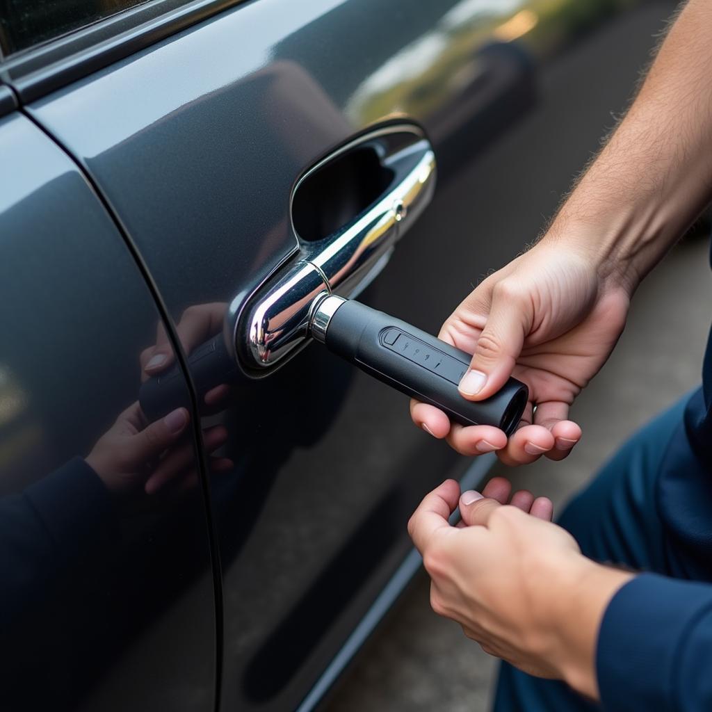 Using a Car Unlock Tool