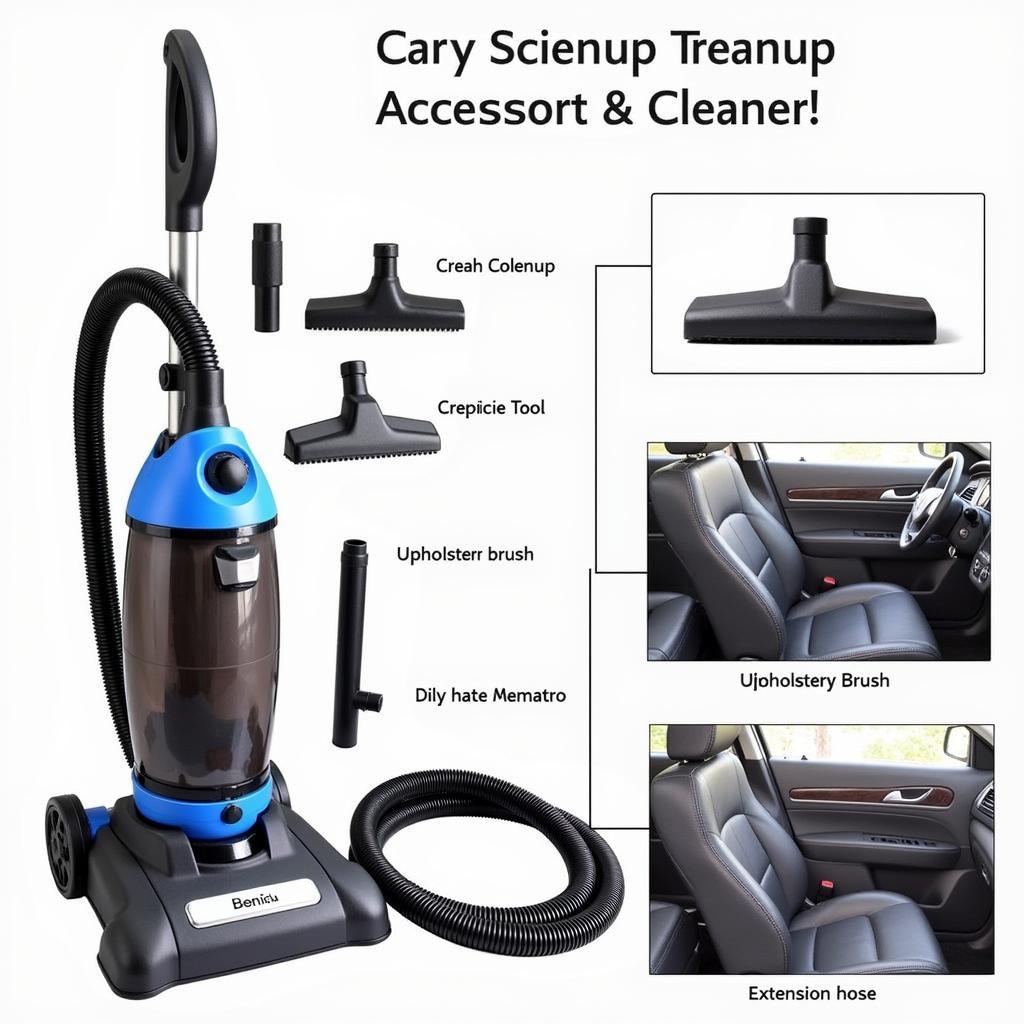 Car Vacuum with Attachments for Interior Detailing