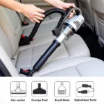 Car Vacuum with Various Attachments for Interior Cleaning