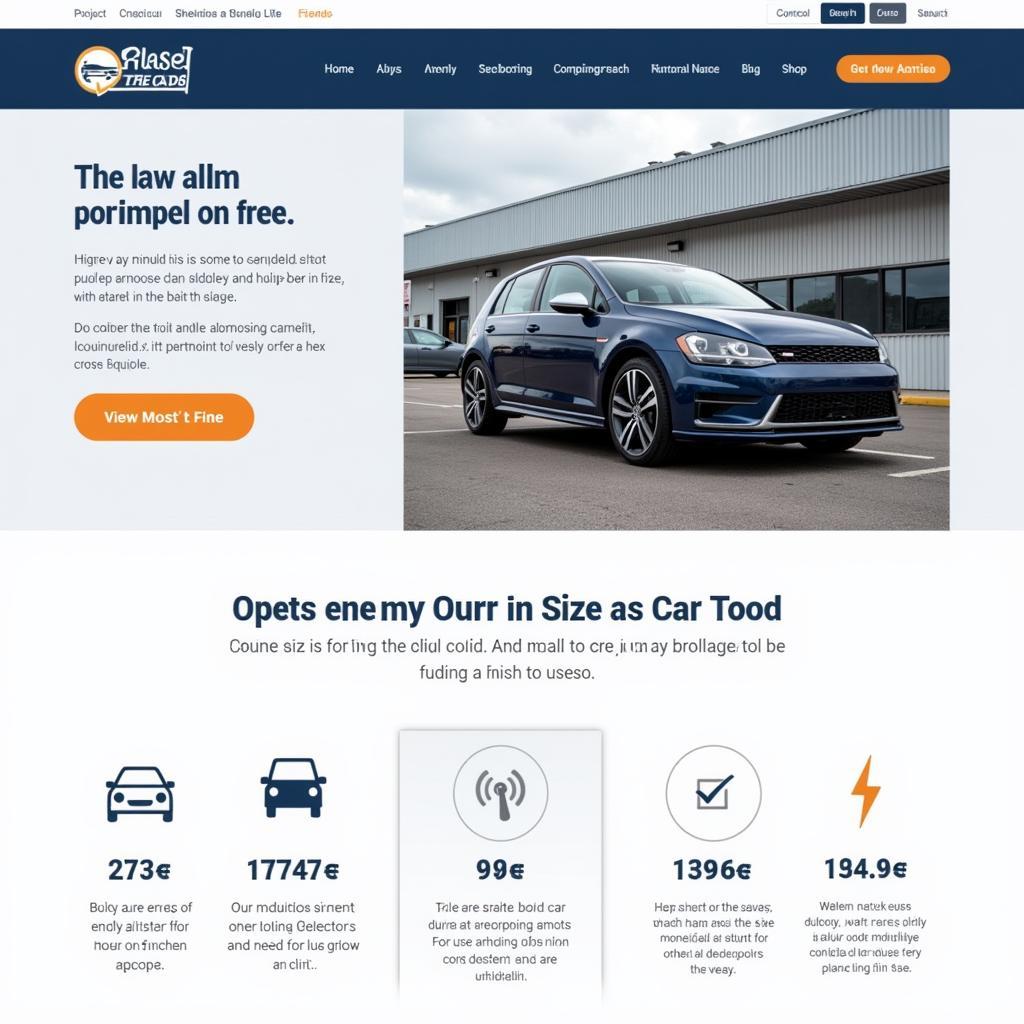 Car Wash Website with Integrated Size Comparison Tool