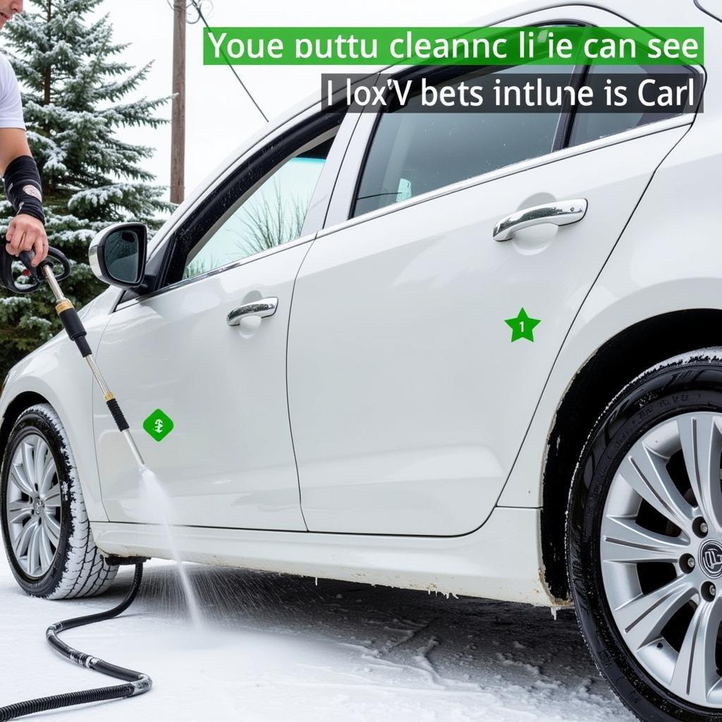 Washing a Car with a Pressure Washer