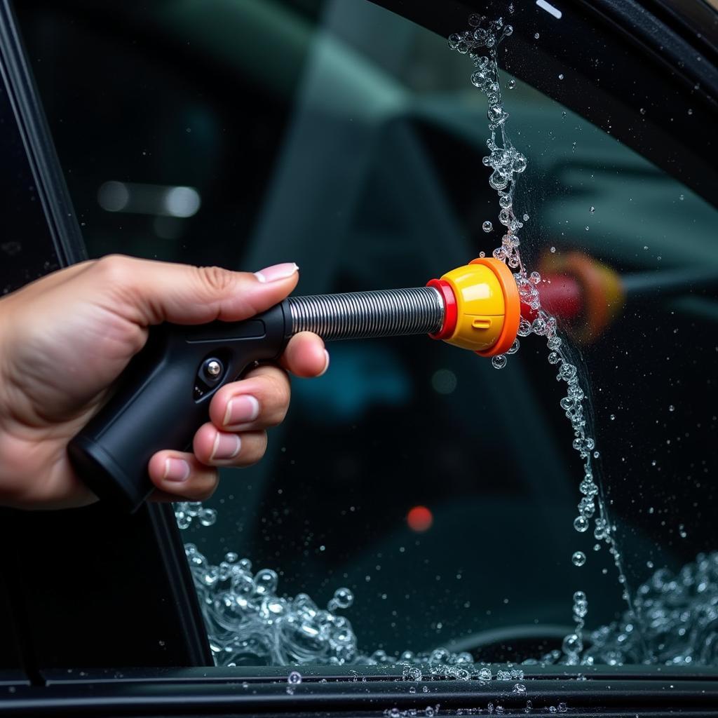 Car Window Breaker Underwater