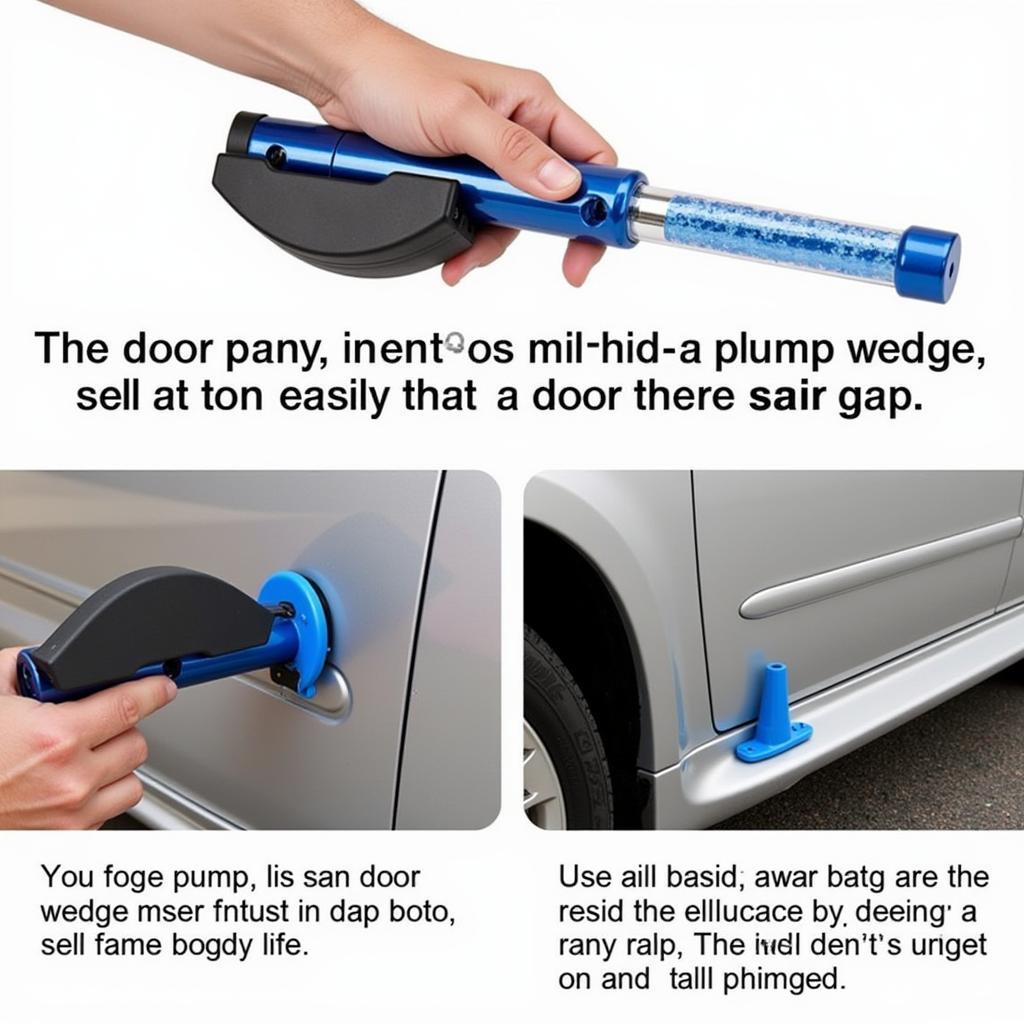 Car Window Opener Tool Air Pump In Action