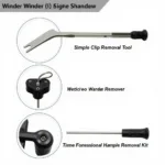 Different Types of Car Window Winder Handle Removal Tools