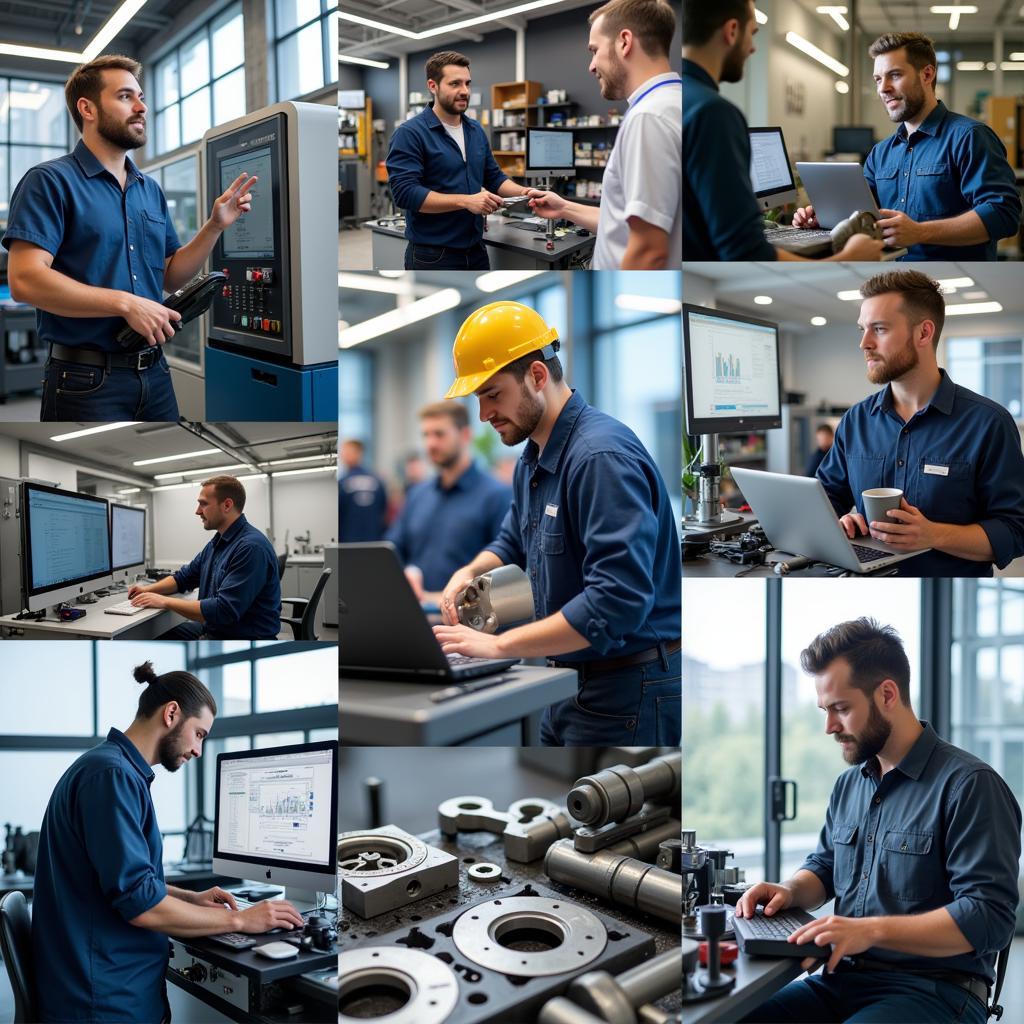 Diverse career opportunities in the machine tools industry.