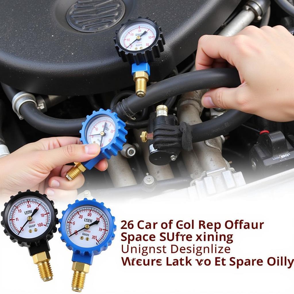 Cars 3 Tool Set: Pressure Gauge Set for Various Systems