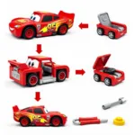 Cars 3 Transforming McQueen Tool Kit Transformation Process