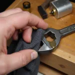 Cleaning and oiling a cast iron tool to prevent rust