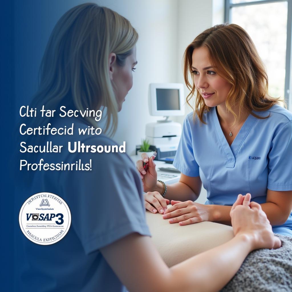 Certified Vascular Ultrasound Professional Performing Exam