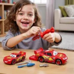 Child Playing with Disney Cars 3 Tool Kit