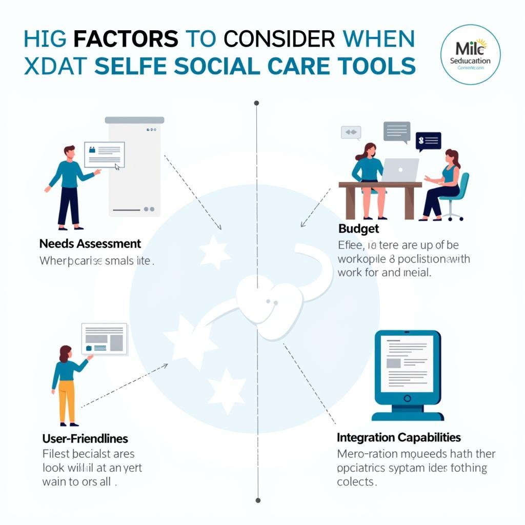 Factors to consider when choosing social care tools