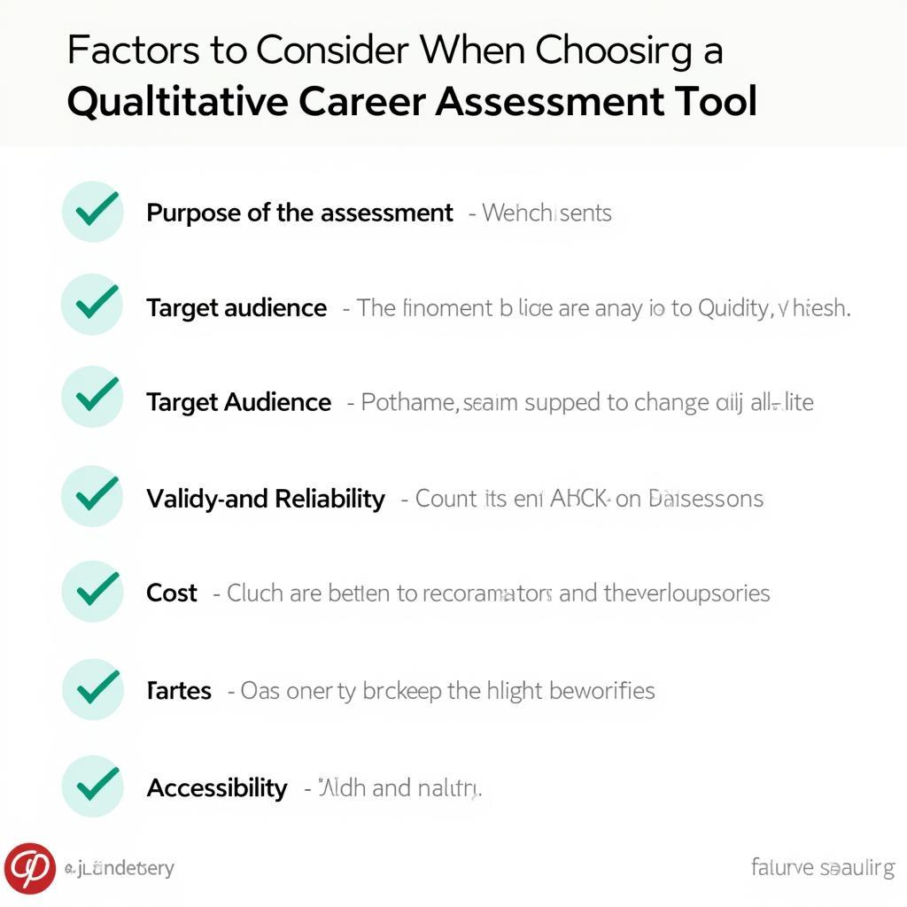 Factors to Consider When Choosing a Quantitative Career Assessment Tool