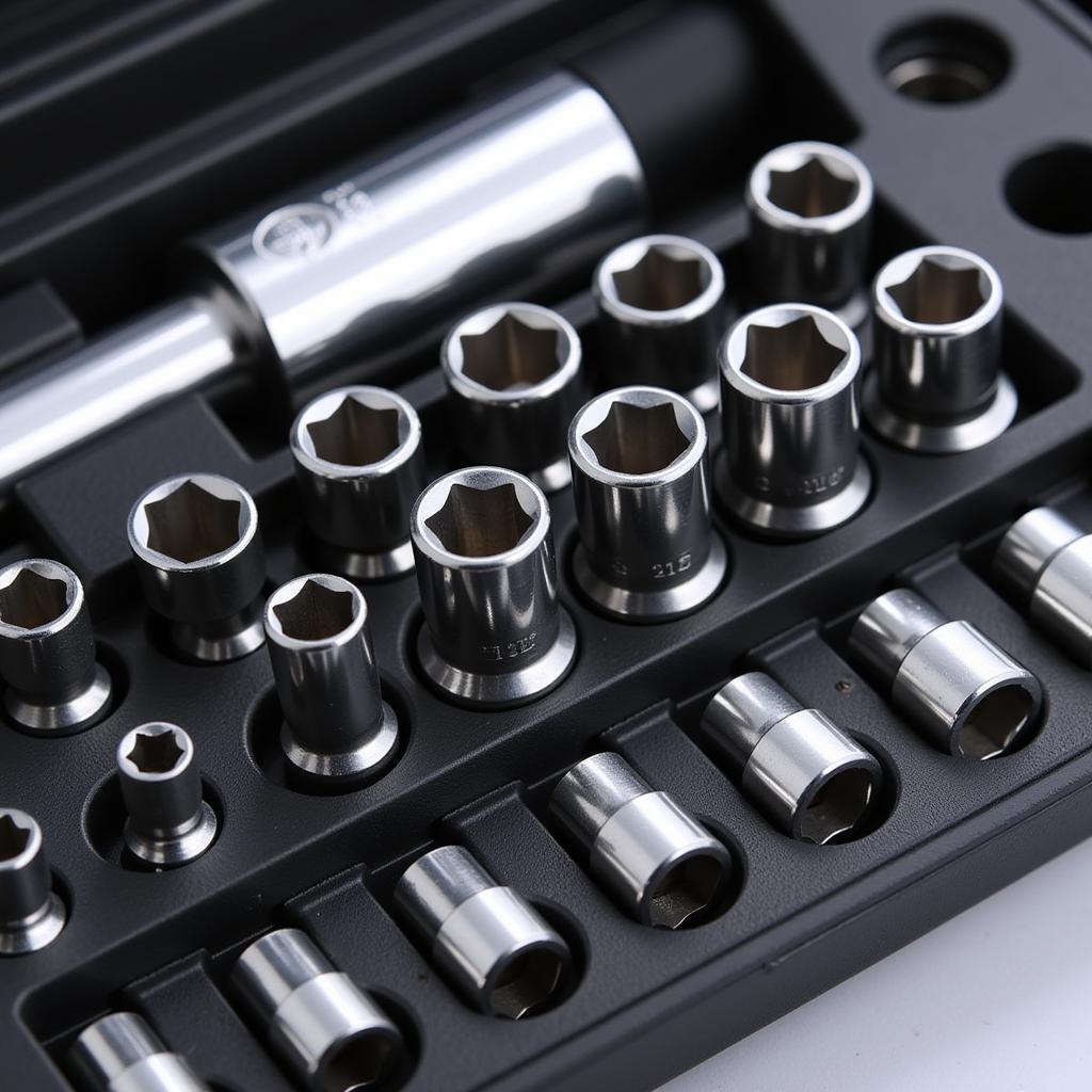 Chrome Tip Socket Set for Automotive Repairs