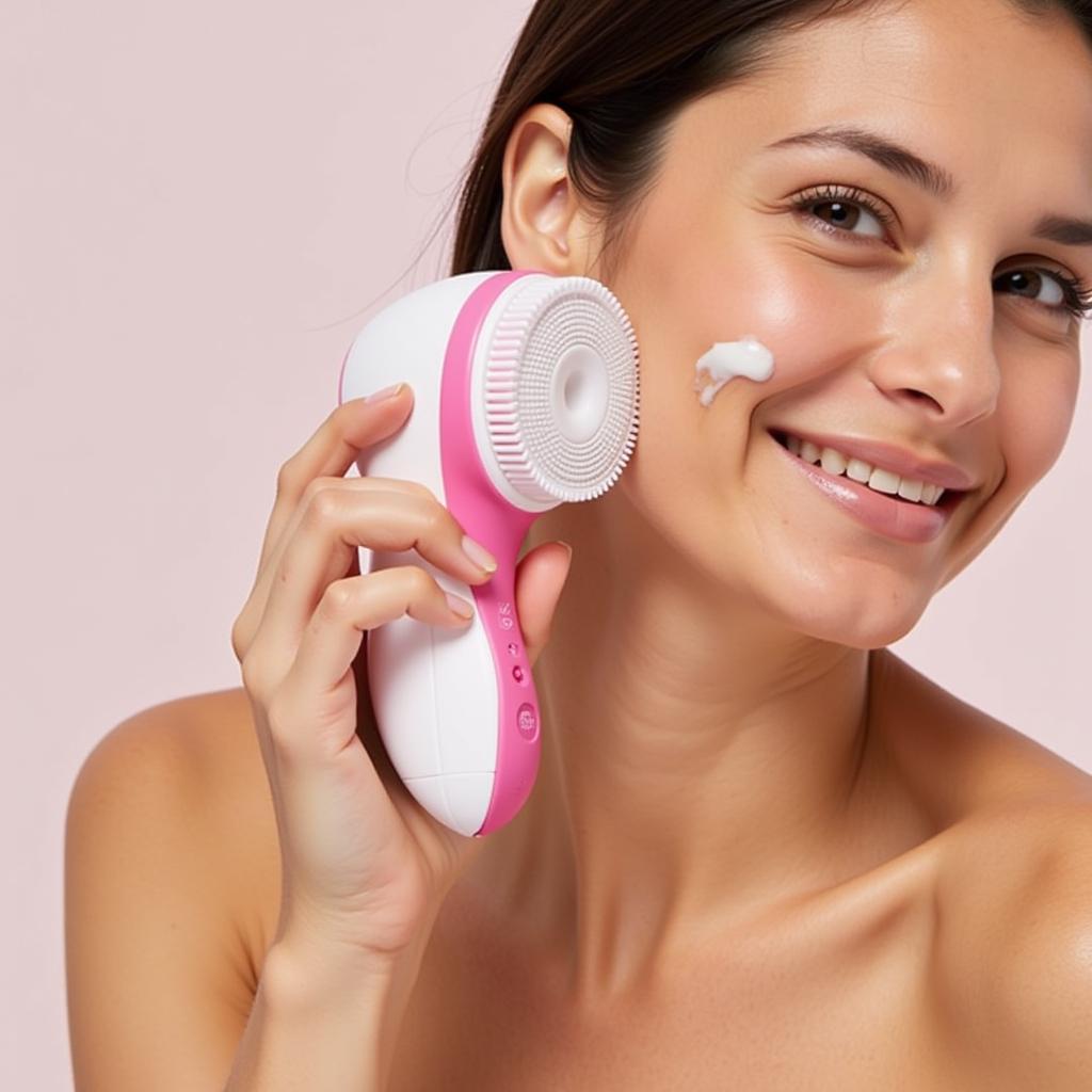 Clarisonic Mia Smart Cleansing Brush in Action