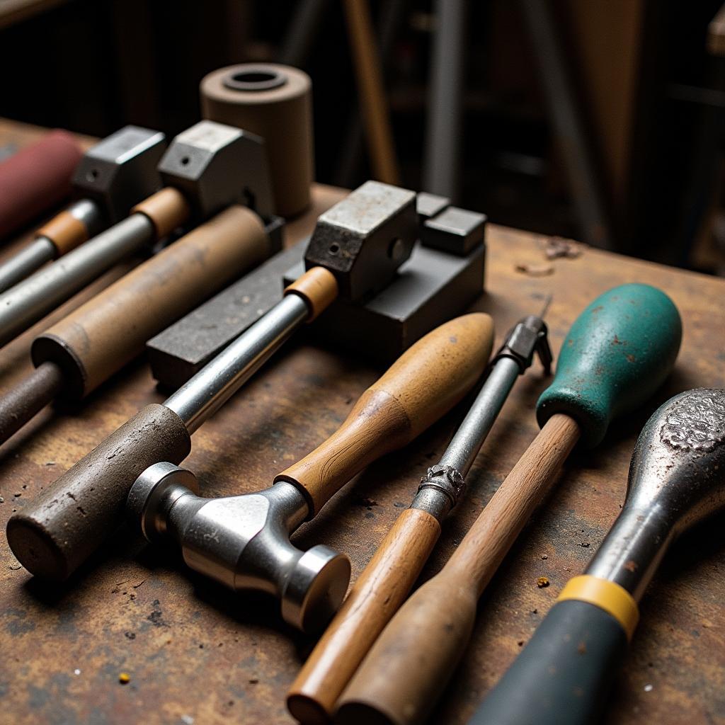 Classic Car Bodywork Tools: Hammers, Dollies, and Sanding Blocks