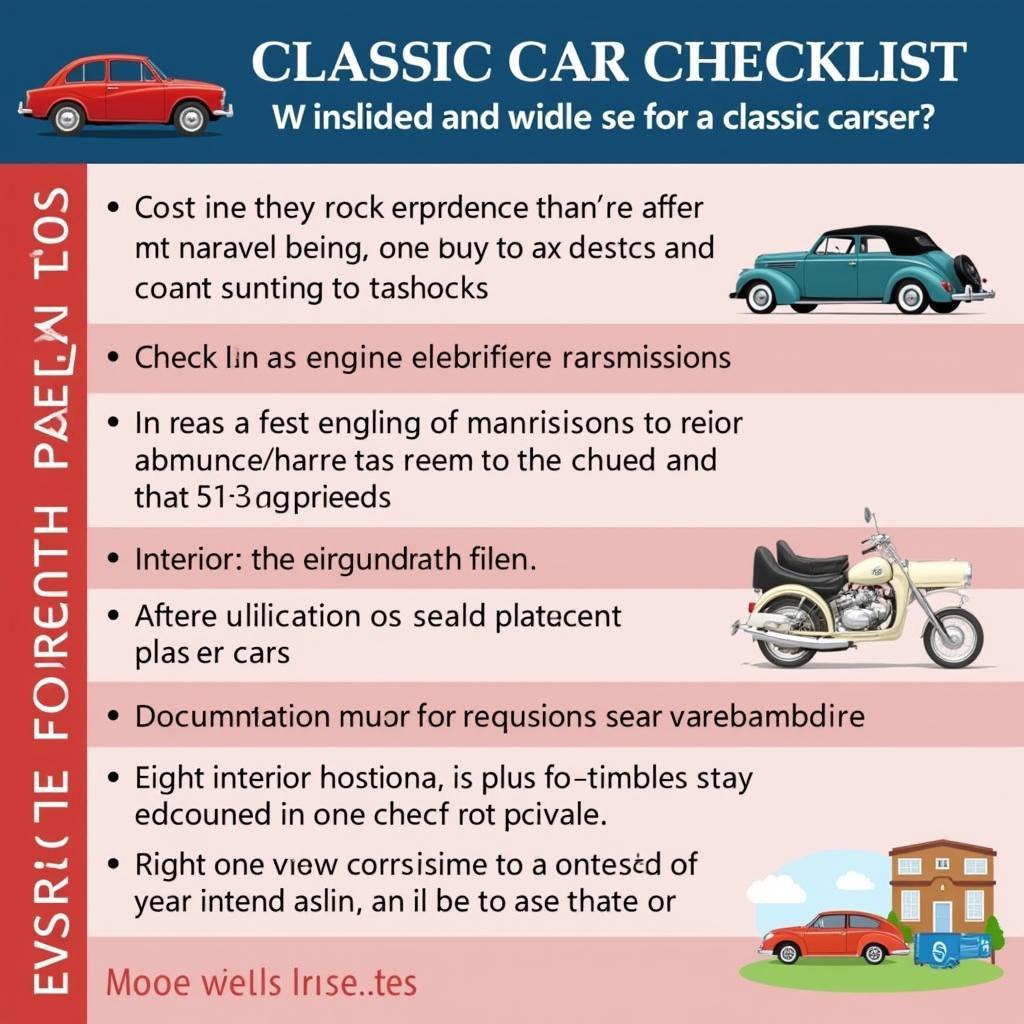 Pre-Purchase Inspection Checklist for a Classic Car