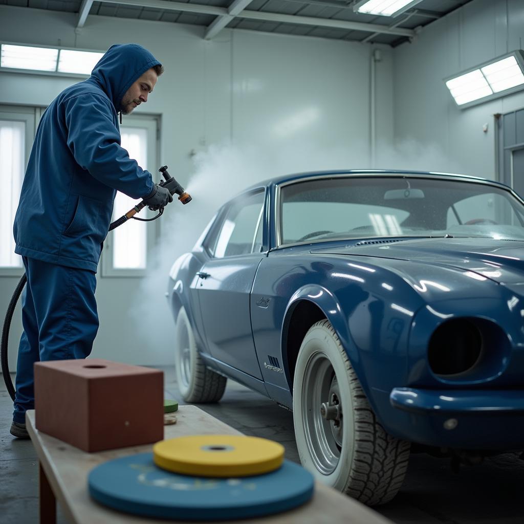 Professional Painting Tools for Classic Cars: Spray Guns, Sanders, and Polishing Equipment