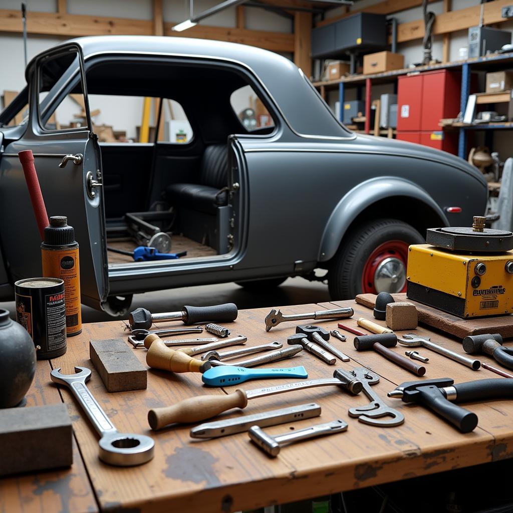 Overview of essential tools for classic car restoration