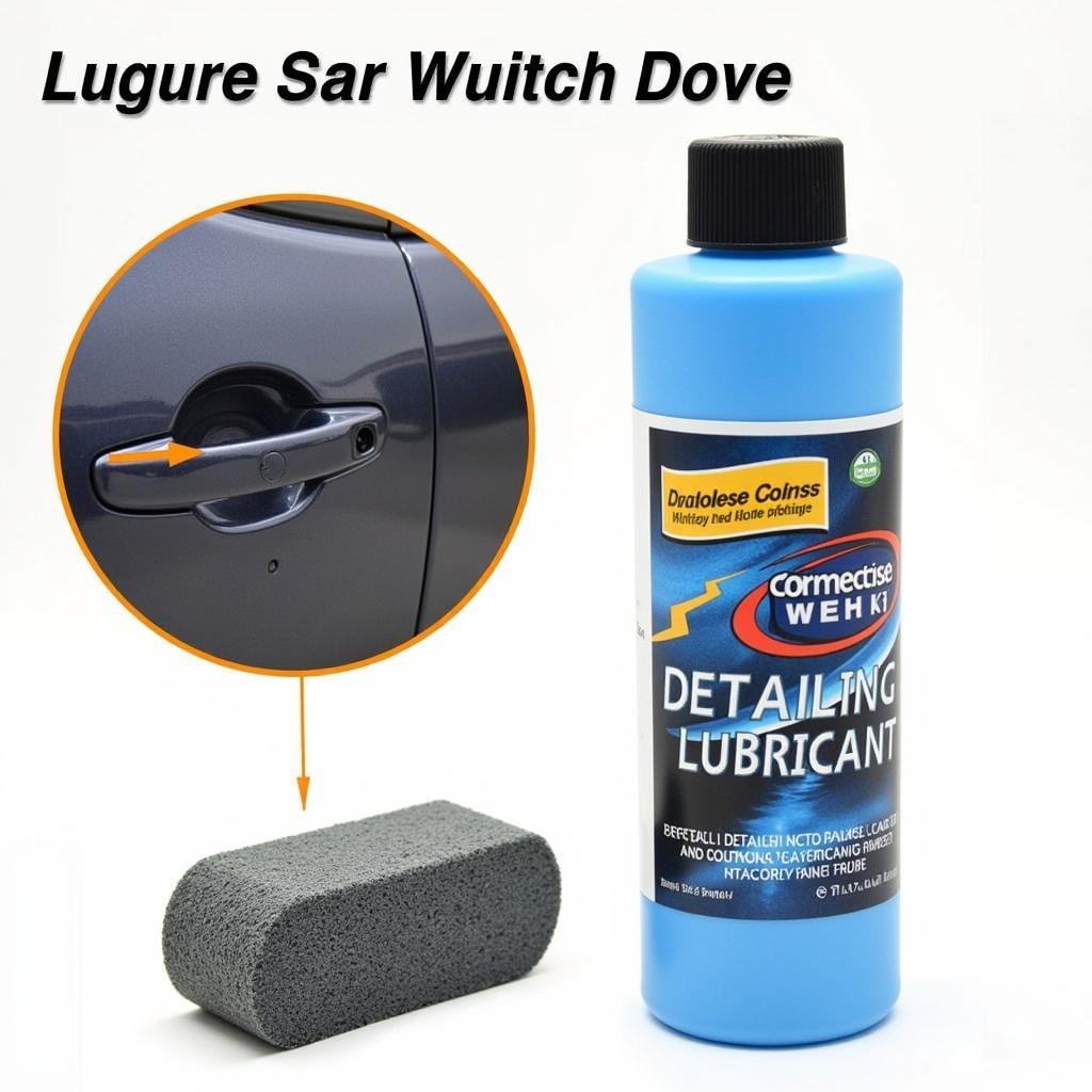 Clay bar and lubricant for car detailing