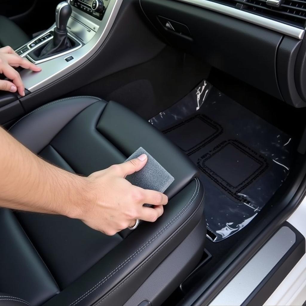 Spotless Car Interior After Crevice Tool Use