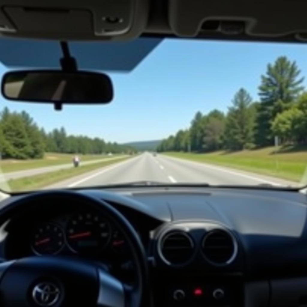 Clean Car Interior Windshield