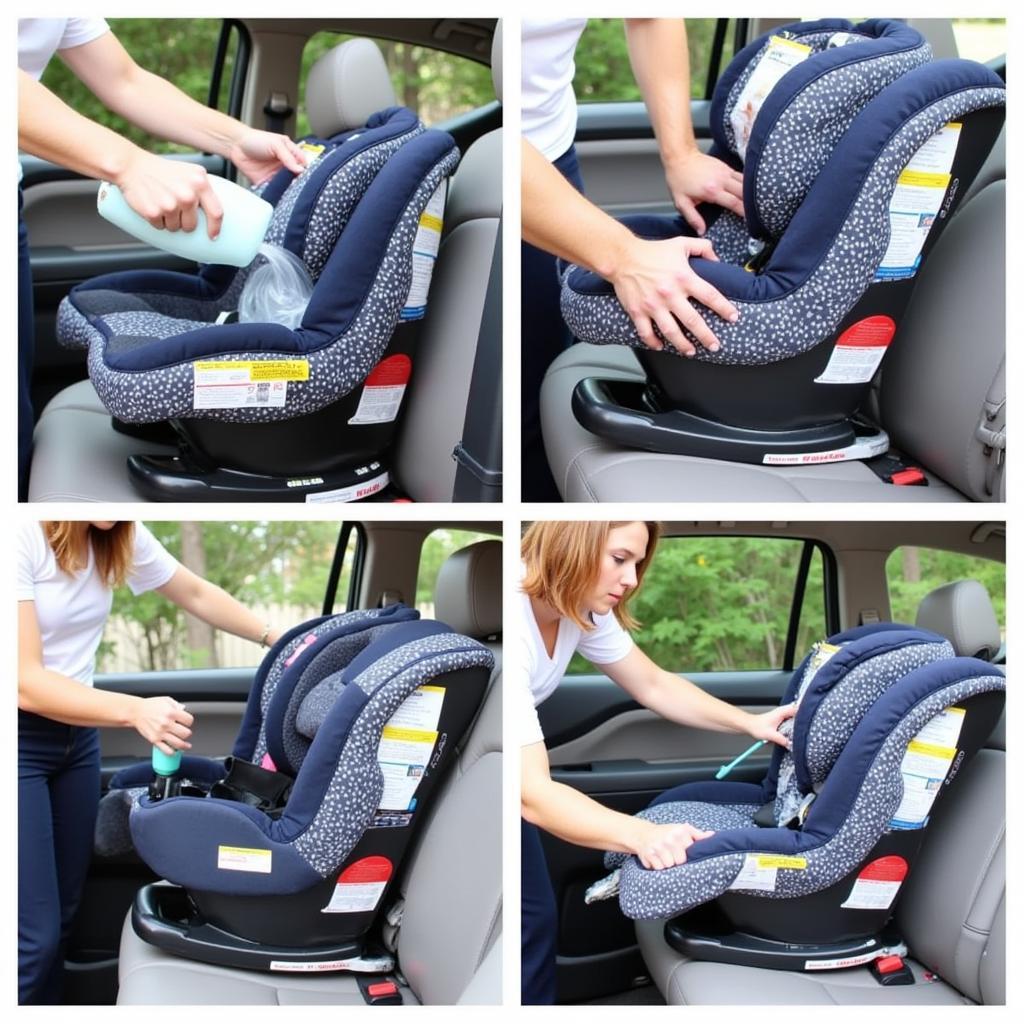 Cleaning and Maintaining a Tool Print Car Seat