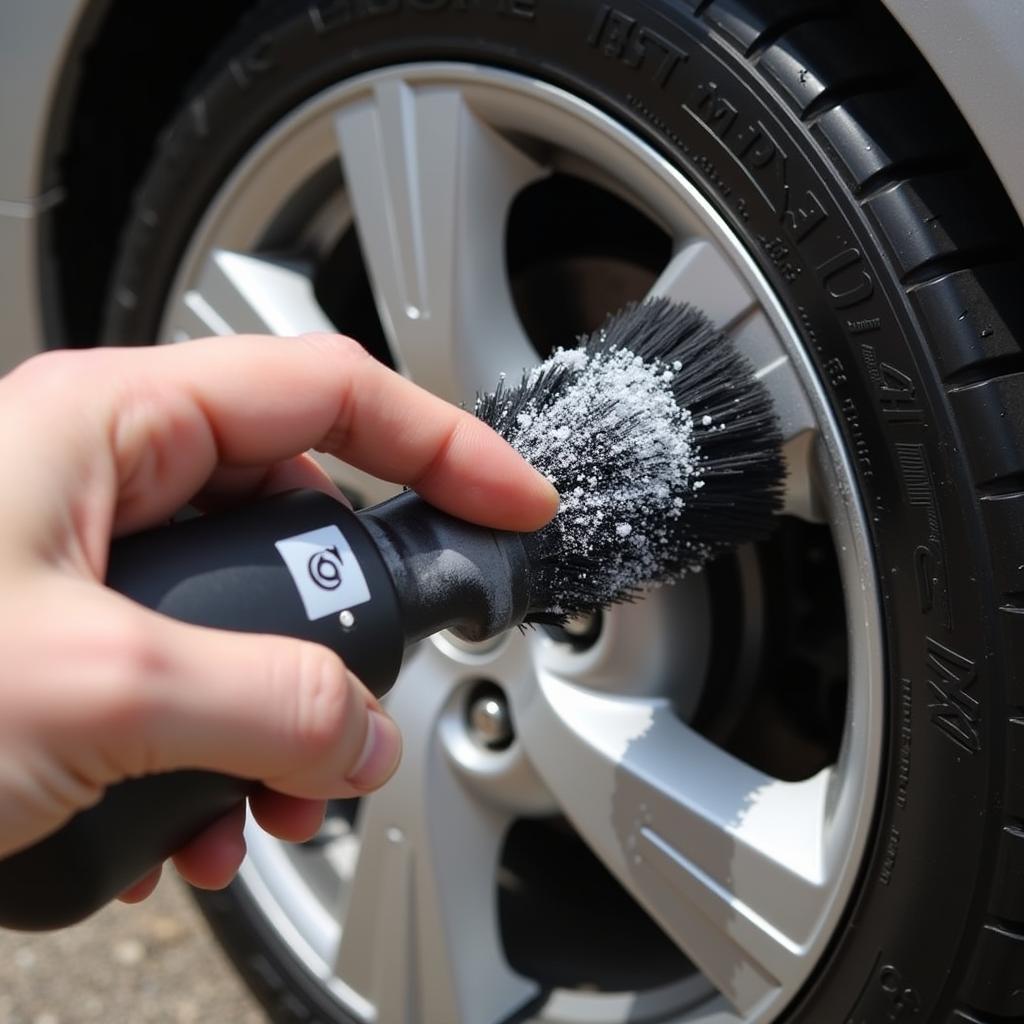 Cleaning Car Wheels and Tires with Appropriate Tools