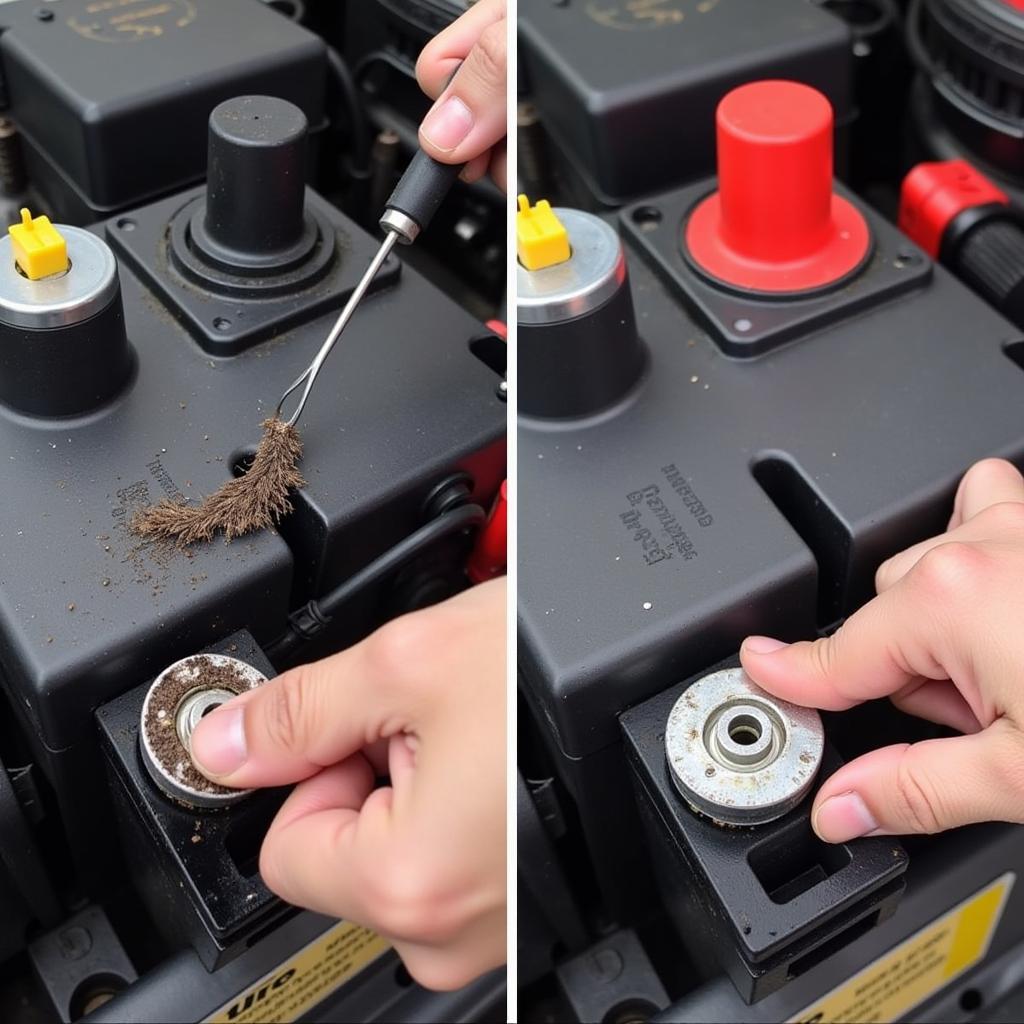 Cleaning Corroded Car Battery Terminals