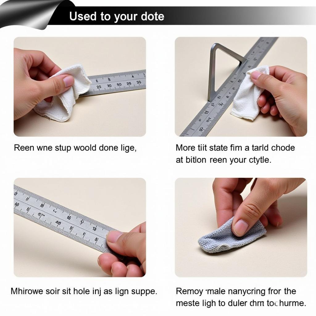 Cleaning Drafting Compass and Ruler