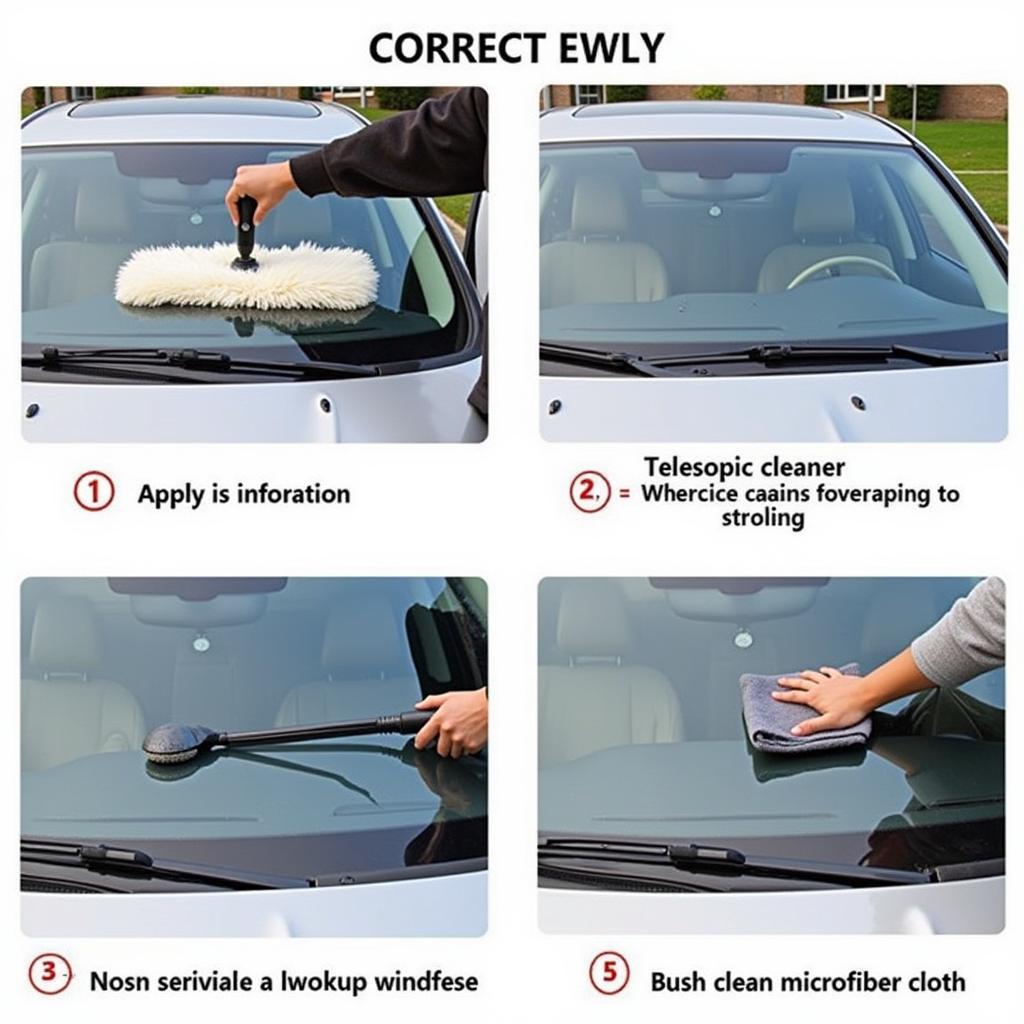 Step-by-step Cleaning of Interior Car Windshield