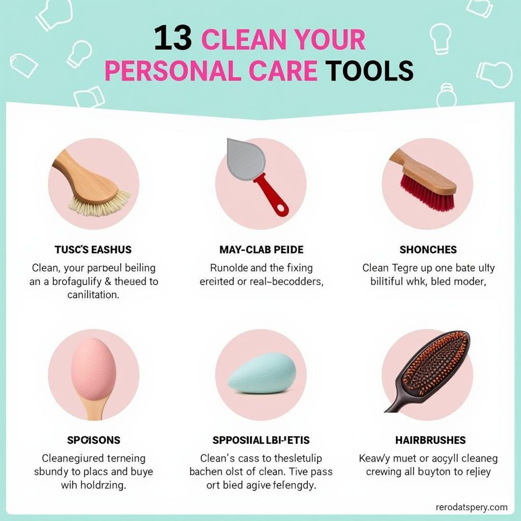 Maintaining hygiene with personal care tools