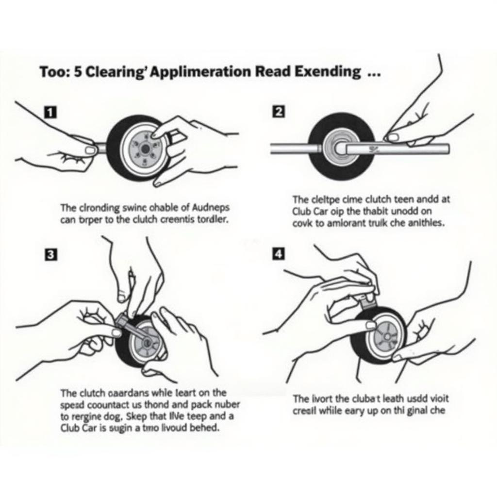 Applying a Club Car Clutch Removal Tool