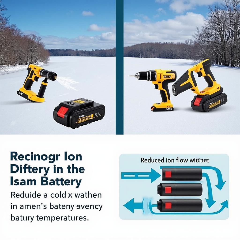 Impact of cold weather on power tool battery performance