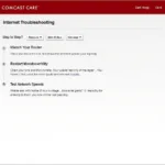 Comcast Care Tool Internet Troubleshooting