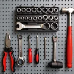 Commonly Used Car Workshop Tools in a Garage