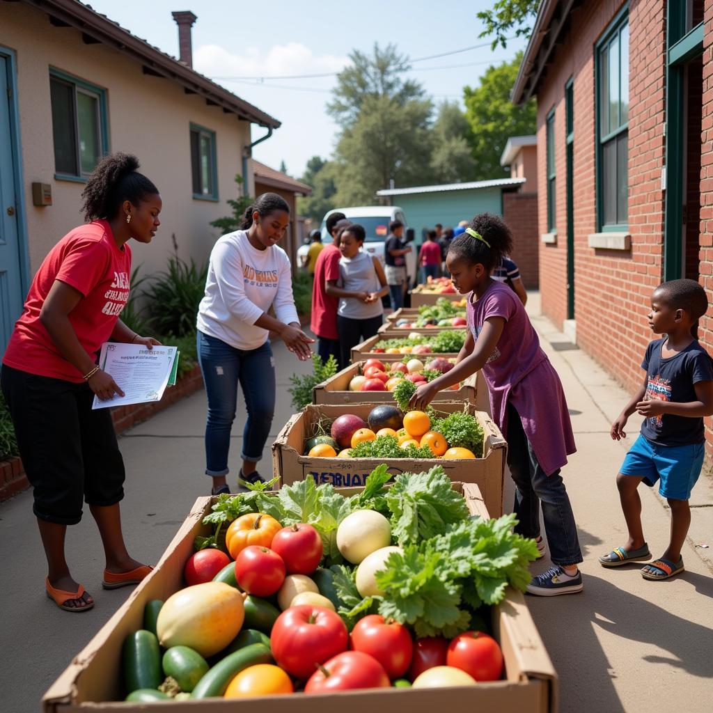 A community health program providing resources to low-income families